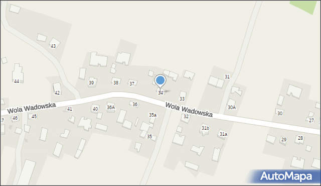 Wola Wadowska, Wola Wadowska, 34, mapa Wola Wadowska