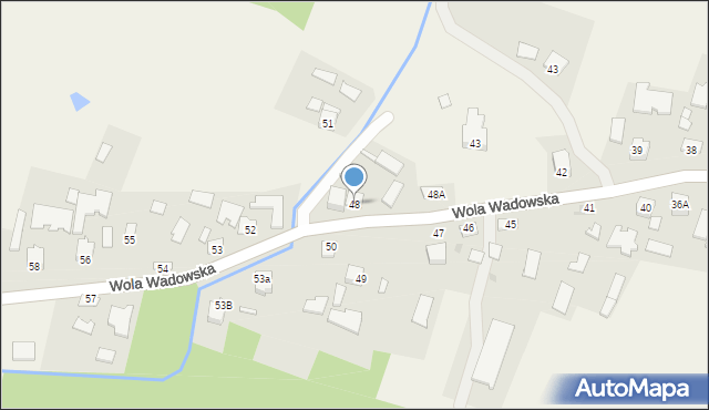Wola Wadowska, Wola Wadowska, 48, mapa Wola Wadowska