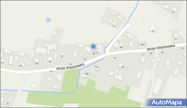 Wola Wadowska, Wola Wadowska, 52, mapa Wola Wadowska