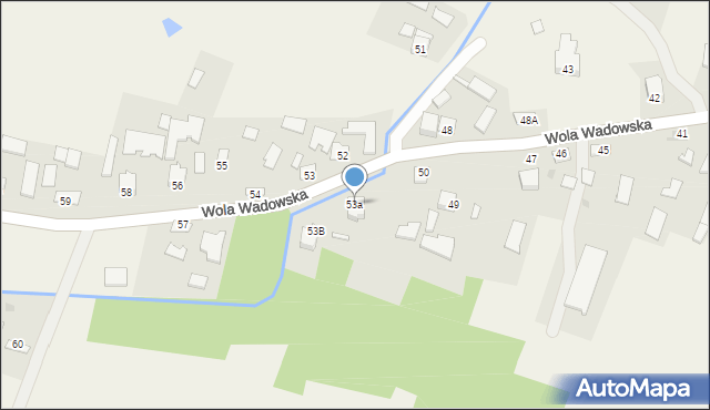 Wola Wadowska, Wola Wadowska, 53a, mapa Wola Wadowska