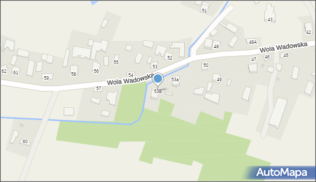 Wola Wadowska, Wola Wadowska, 53B, mapa Wola Wadowska