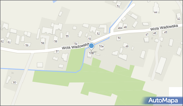 Wola Wadowska, Wola Wadowska, 53B, mapa Wola Wadowska