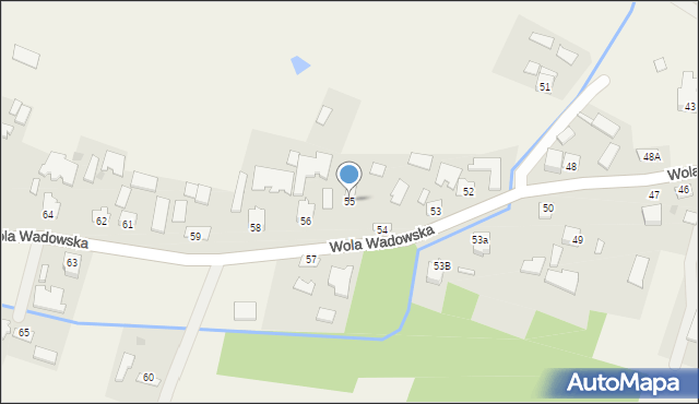 Wola Wadowska, Wola Wadowska, 55, mapa Wola Wadowska
