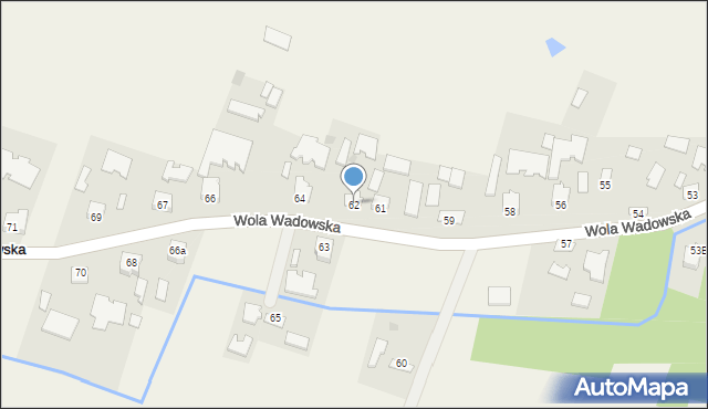 Wola Wadowska, Wola Wadowska, 62, mapa Wola Wadowska