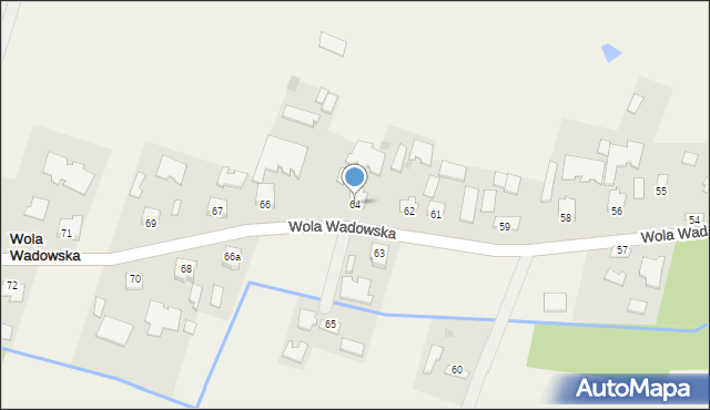 Wola Wadowska, Wola Wadowska, 64, mapa Wola Wadowska