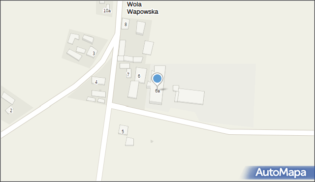 Wola Wapowska, Wola Wapowska, 6a, mapa Wola Wapowska