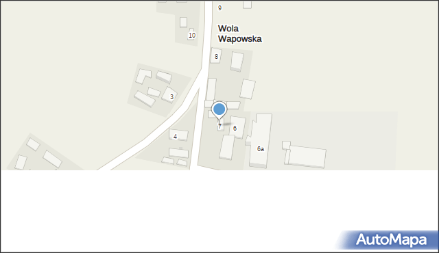 Wola Wapowska, Wola Wapowska, 7, mapa Wola Wapowska