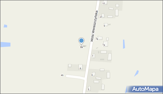 Wola Wereszczyńska, Wola Wereszczyńska, 8a, mapa Wola Wereszczyńska