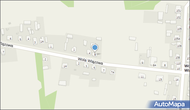 Wola Wiązowa, Wola Wiązowa, 6, mapa Wola Wiązowa