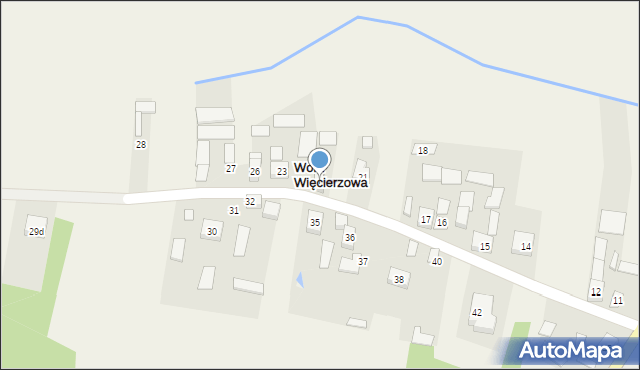 Wola Więcierzowa, Wola Więcierzowa, 22, mapa Wola Więcierzowa