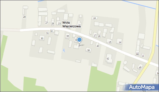 Wola Więcierzowa, Wola Więcierzowa, 37, mapa Wola Więcierzowa