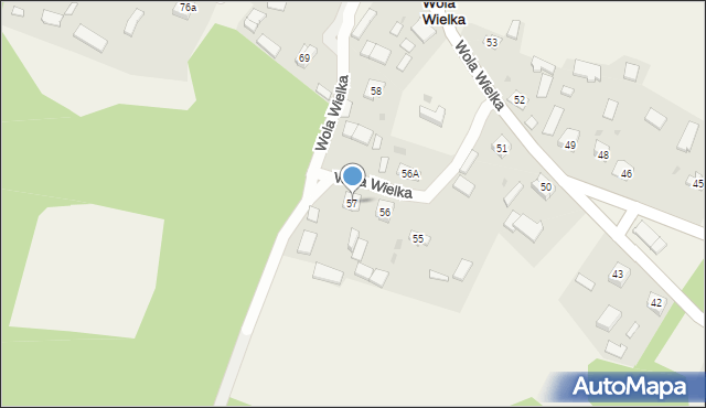 Wola Wielka, Wola Wielka, 57, mapa Wola Wielka