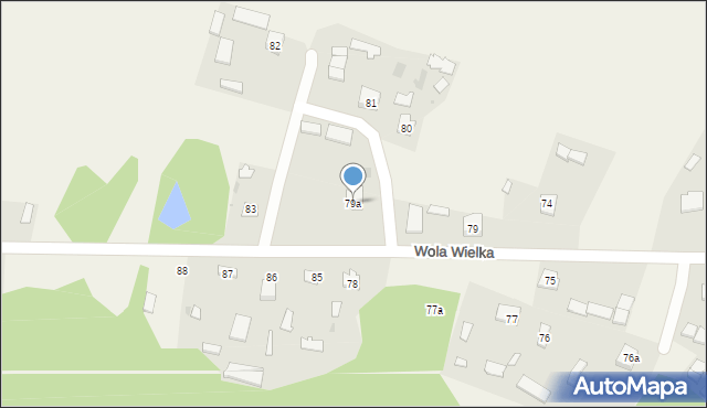 Wola Wielka, Wola Wielka, 79a, mapa Wola Wielka