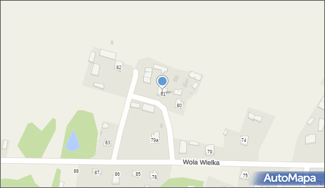 Wola Wielka, Wola Wielka, 81, mapa Wola Wielka