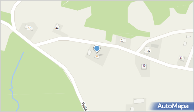 Wola Wieruszycka, Wola Wieruszycka, 6, mapa Wola Wieruszycka