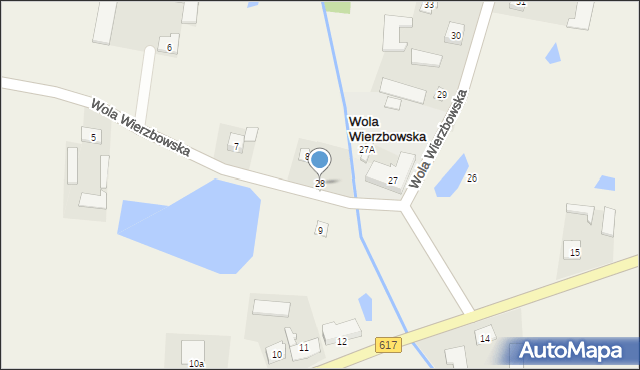 Wola Wierzbowska, Wola Wierzbowska, 28, mapa Wola Wierzbowska