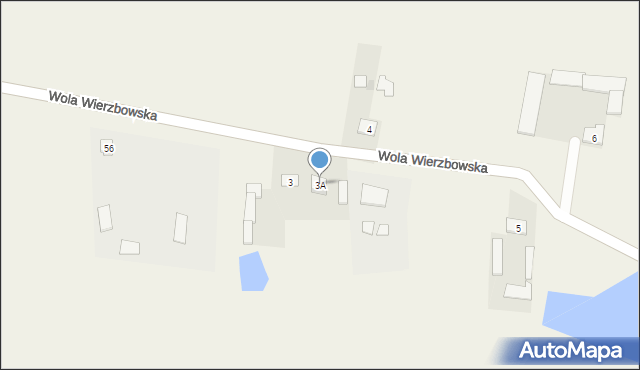 Wola Wierzbowska, Wola Wierzbowska, 3A, mapa Wola Wierzbowska