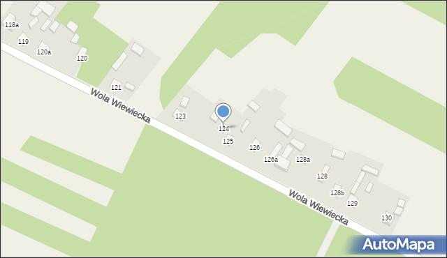 Wola Wiewiecka, Wola Wiewiecka, 124, mapa Wola Wiewiecka