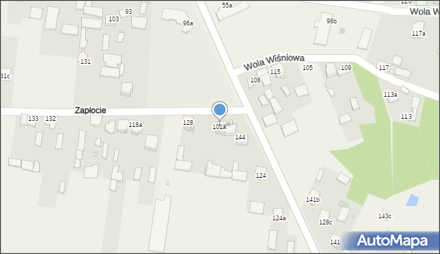 Wola Wiśniowa, Wola Wiśniowa, 101a, mapa Wola Wiśniowa