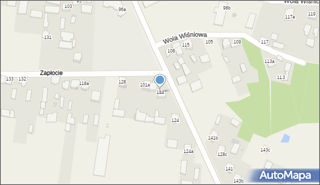 Wola Wiśniowa, Wola Wiśniowa, 144, mapa Wola Wiśniowa