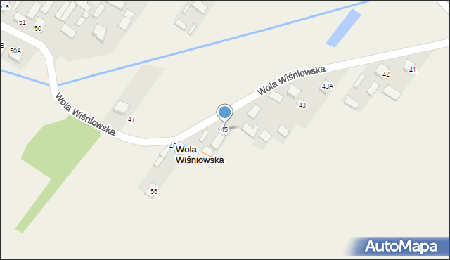 Wola Wiśniowska, Wola Wiśniowska, 45, mapa Wola Wiśniowska