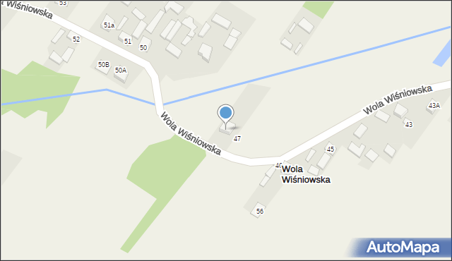 Wola Wiśniowska, Wola Wiśniowska, 47a, mapa Wola Wiśniowska