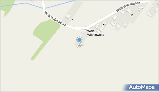 Wola Wiśniowska, Wola Wiśniowska, 56, mapa Wola Wiśniowska