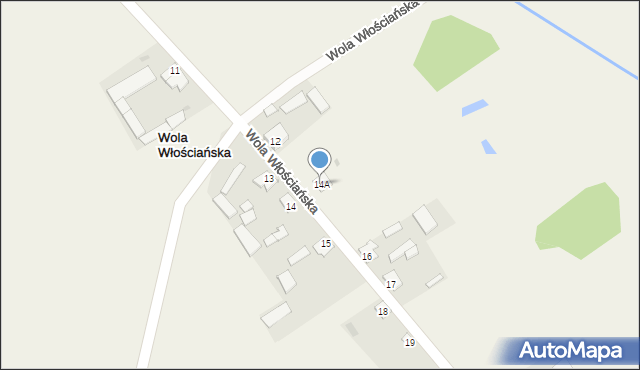 Wola Włościańska, Wola Włościańska, 14A, mapa Wola Włościańska