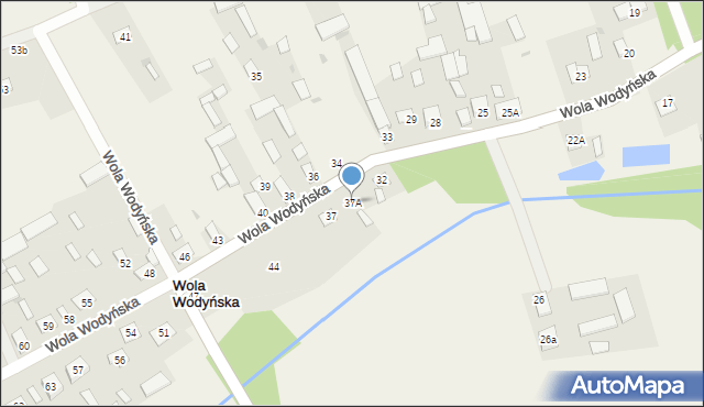 Wola Wodyńska, Wola Wodyńska, 37A, mapa Wola Wodyńska