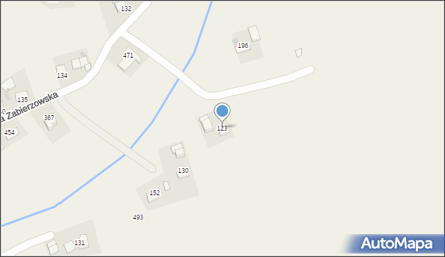 Wola Zabierzowska, Wola Zabierzowska, 123, mapa Wola Zabierzowska