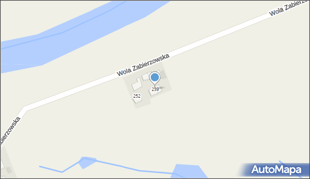 Wola Zabierzowska, Wola Zabierzowska, 239, mapa Wola Zabierzowska