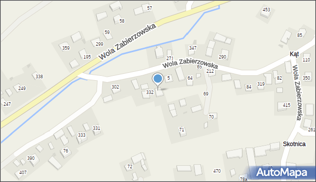 Wola Zabierzowska, Wola Zabierzowska, 366, mapa Wola Zabierzowska