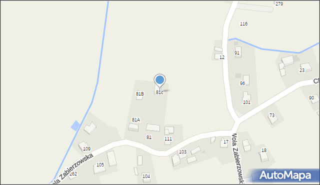 Wola Zabierzowska, Wola Zabierzowska, 81c, mapa Wola Zabierzowska