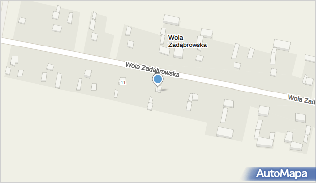 Wola Zadąbrowska, Wola Zadąbrowska, 10, mapa Wola Zadąbrowska