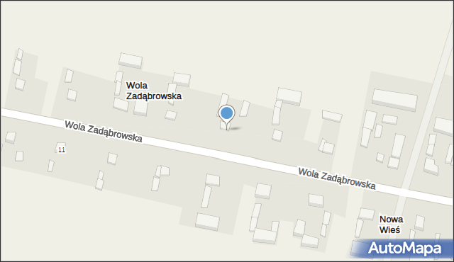 Wola Zadąbrowska, Wola Zadąbrowska, 21, mapa Wola Zadąbrowska