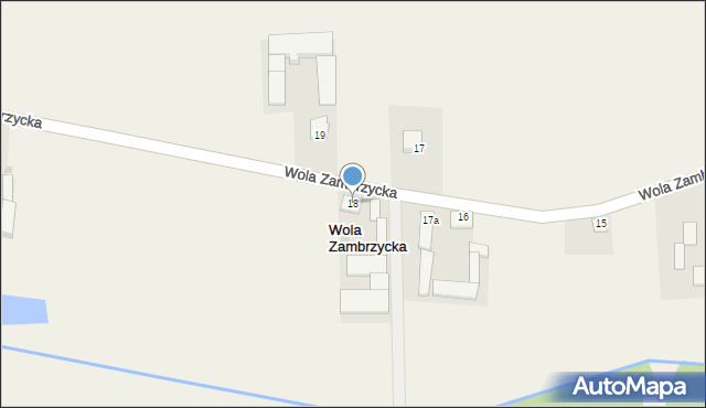 Wola Zambrzycka, Wola Zambrzycka, 18, mapa Wola Zambrzycka