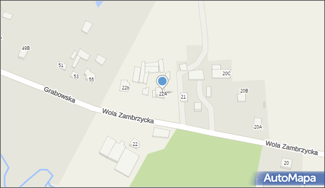 Wola Zambrzycka, Wola Zambrzycka, 22A, mapa Wola Zambrzycka