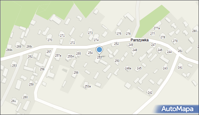 Wola Zarczycka, Wola Zarczycka, 253, mapa Wola Zarczycka