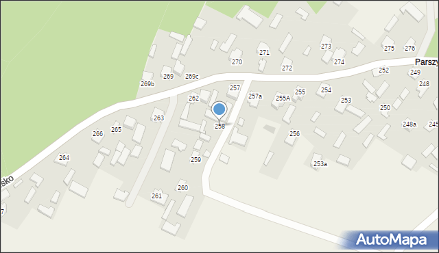 Wola Zarczycka, Wola Zarczycka, 258, mapa Wola Zarczycka