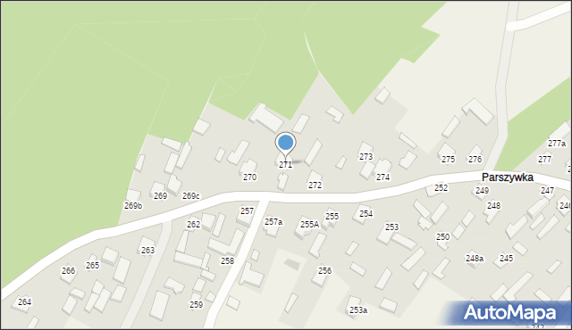 Wola Zarczycka, Wola Zarczycka, 271, mapa Wola Zarczycka