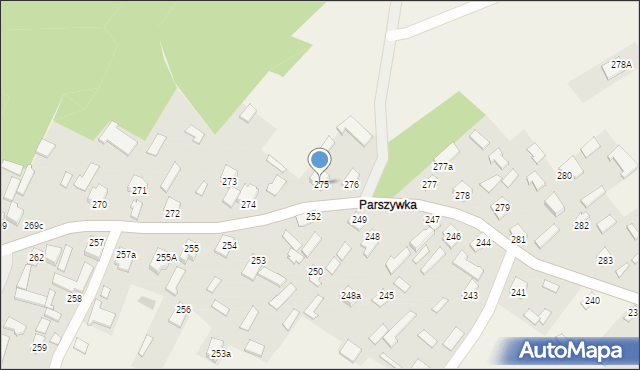 Wola Zarczycka, Wola Zarczycka, 275, mapa Wola Zarczycka