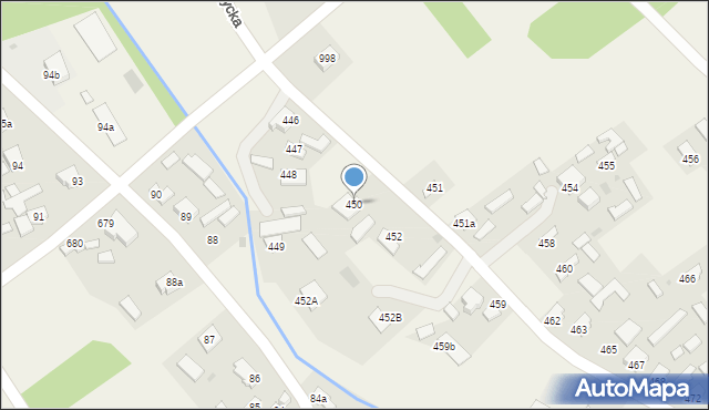 Wola Zarczycka, Wola Zarczycka, 450, mapa Wola Zarczycka