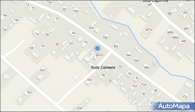 Wola Zarczycka, Wola Zarczycka, 57, mapa Wola Zarczycka