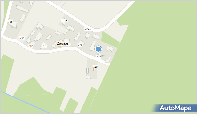 Wola Zarczycka, Wola Zarczycka, 727, mapa Wola Zarczycka