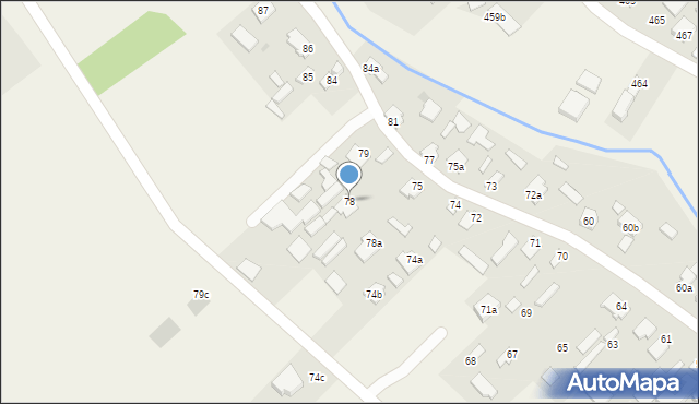 Wola Zarczycka, Wola Zarczycka, 78, mapa Wola Zarczycka