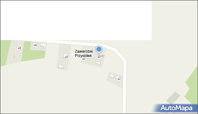 Wola Zdakowska, Wola Zdakowska, 43, mapa Wola Zdakowska