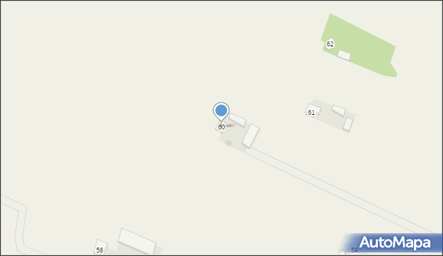 Wola Żelechowska, Wola Żelechowska, 60, mapa Wola Żelechowska