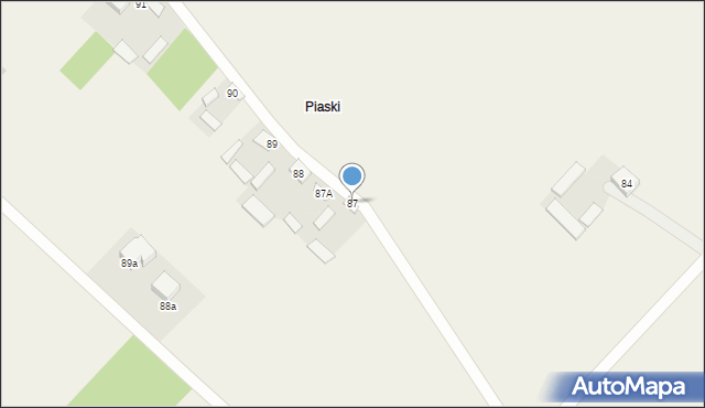 Wola Żelechowska, Wola Żelechowska, 87, mapa Wola Żelechowska