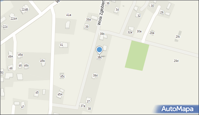Wola Zgłobieńska, Wola Zgłobieńska, 39c, mapa Wola Zgłobieńska