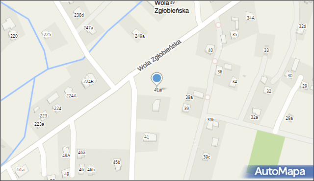 Wola Zgłobieńska, Wola Zgłobieńska, 41a, mapa Wola Zgłobieńska